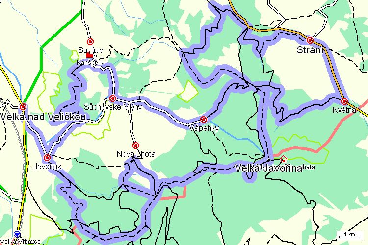 Bikemaraton - Výškový profil
