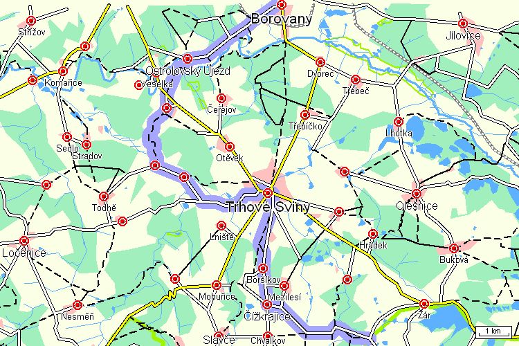 (Borovany) - Ostrolovský Újezd - Žumberk - Výškový profil