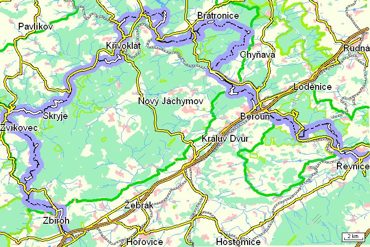 Mapa cyklotrasy