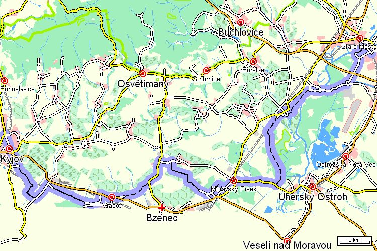 Mapa cyklotrasy Mapa cyklotrasy