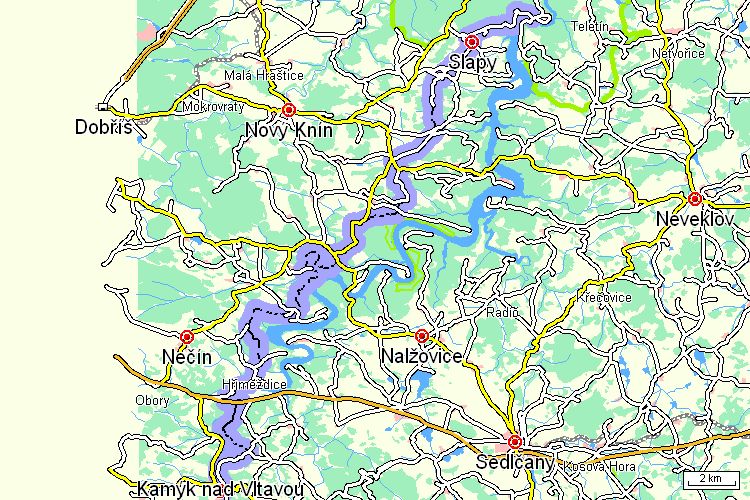 Mapa cyklotrasy Mapa cyklotrasy