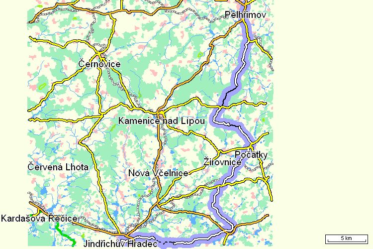 Mapa cyklotrasy