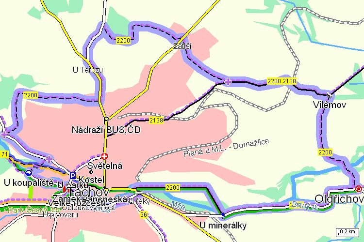 Mapa cyklotrasy
