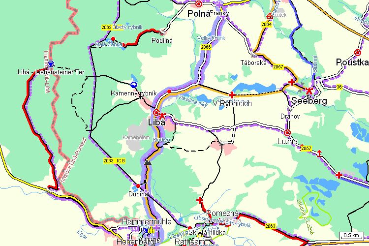 Mapa cyklotrasy