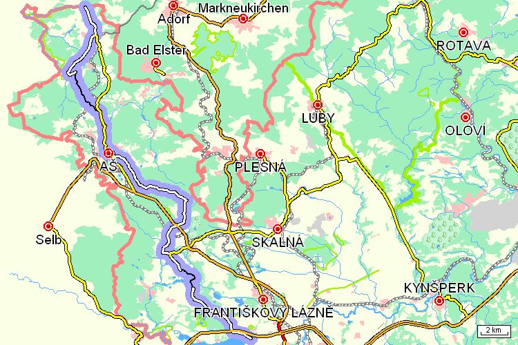 Mapa cyklotrasy