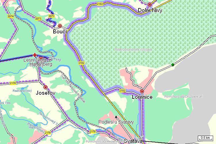 Mapa cyklotrasy