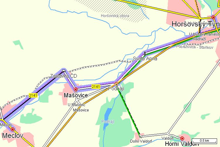 Mapa cyklotrasy