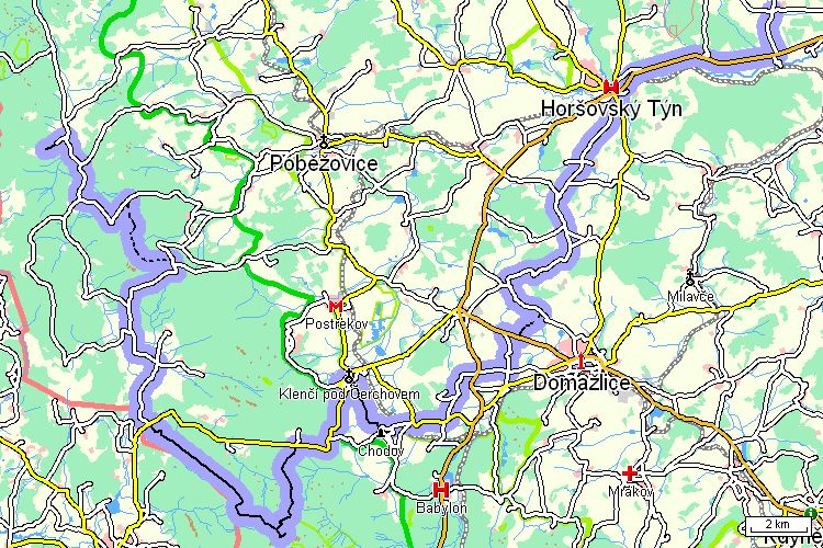 Mapa cyklotrasy Mapa cyklotrasy