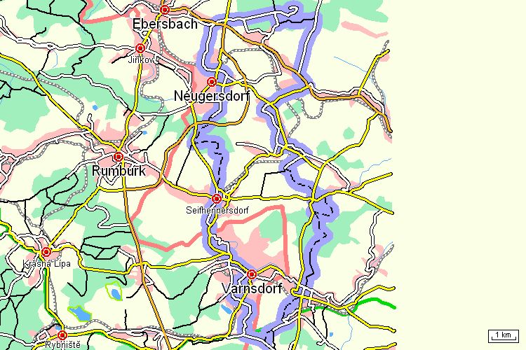 Mapa cyklotrasy Mapa cyklotrasy