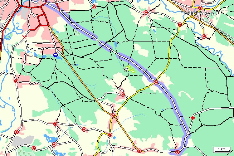 Mapa cyklotrasy