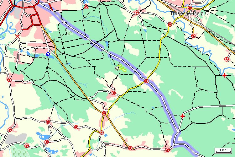Mapa cyklotrasy