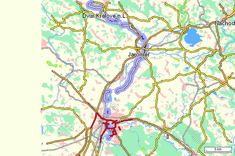 Mapa cyklotrasy