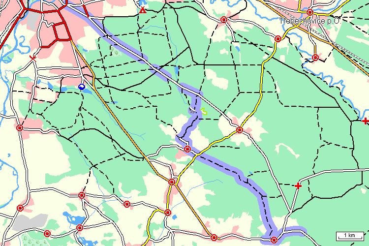 Mapa cyklotrasy Mapa cyklotrasy