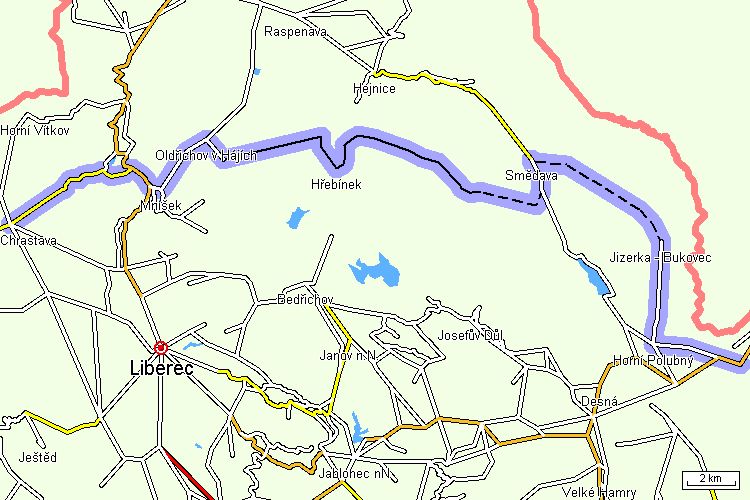 chrastava mapa Chrastava Cyklotrasa Severní Čechy Jizerské hory a Frýdlantsko chrastava mapa