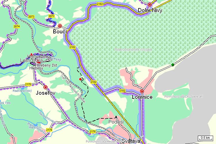 Mapa cyklotrasy