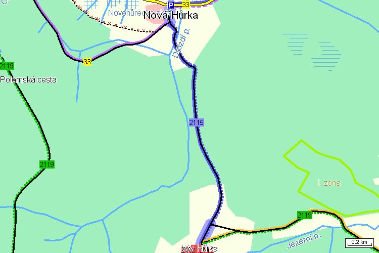Mapa cyklotrasy Mapa cyklotrasy