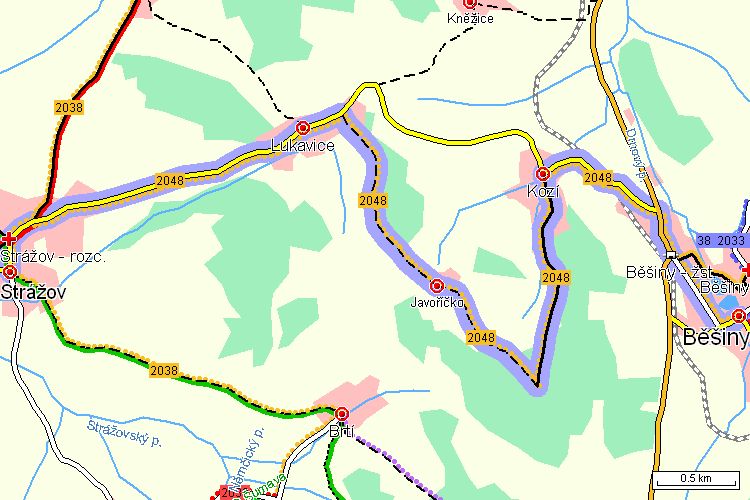 Mapa cyklotrasy Mapa cyklotrasy