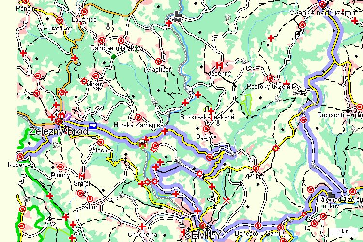 cyklostezky krkonoše mapa Cyklotrasa KČT 4170   Cyklotrasa   Východní Čechy   Krkonoše   západ cyklostezky krkonoše mapa