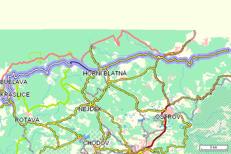 Mapa cyklotrasy