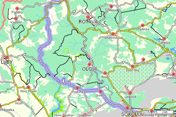 Mapa cyklotrasy