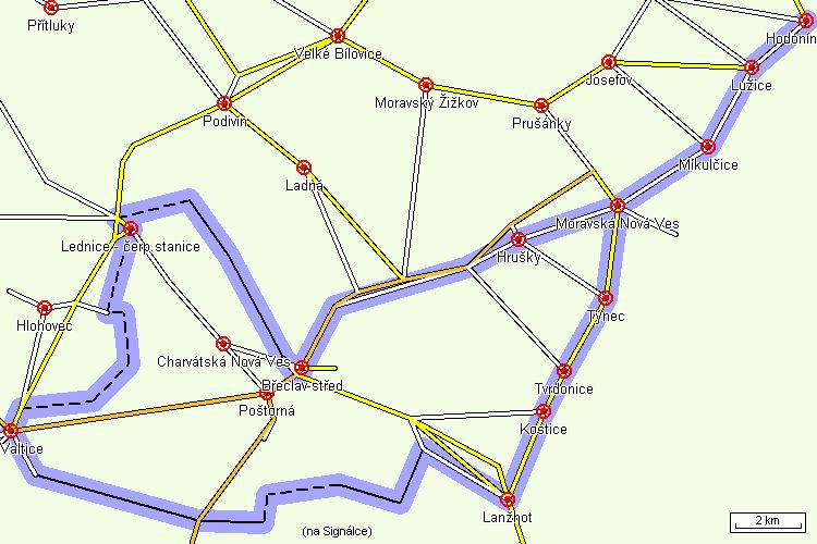 Mapa cyklotrasy Mapa cyklotrasy