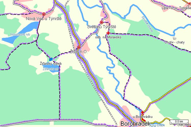 Mapa cyklotrasy