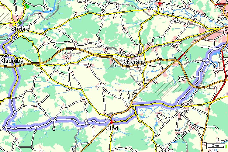 Mapa cyklotrasy
