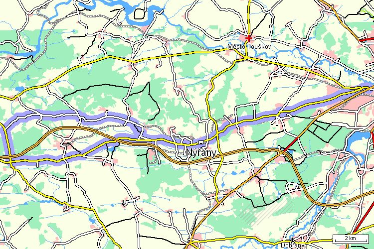 Mapa cyklotrasy