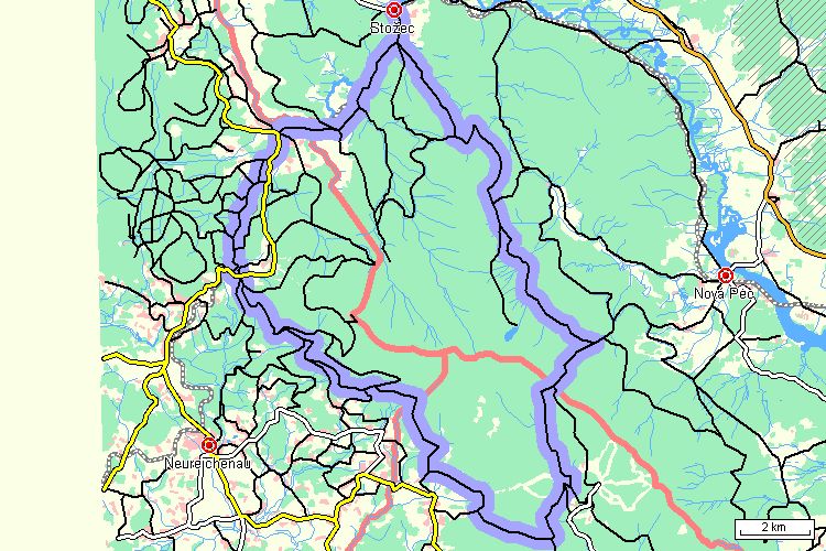Mapa cyklotrasy Mapa cyklotrasy