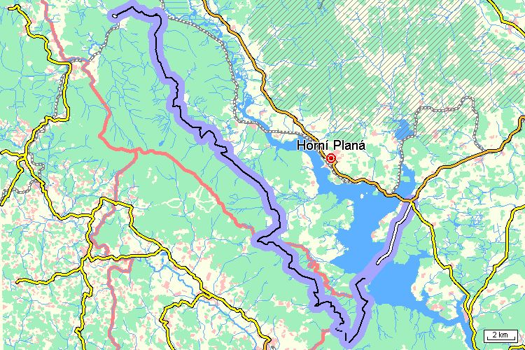 Mapa cyklotrasy Mapa cyklotrasy