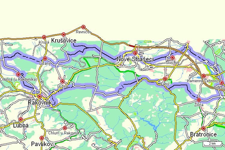 Mapa cyklotrasy