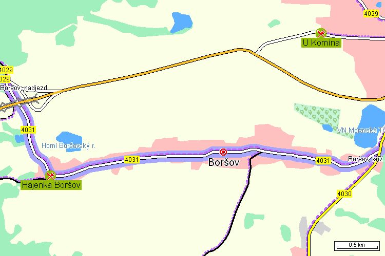 Mapa cyklotrasy Mapa cyklotrasy