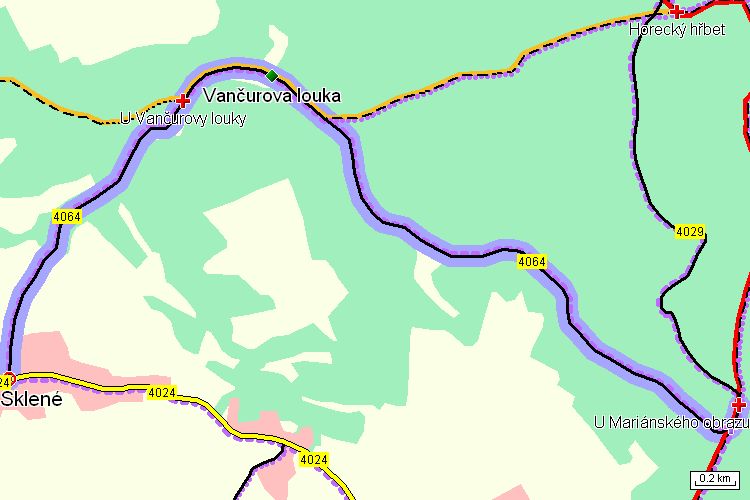 Mapa cyklotrasy