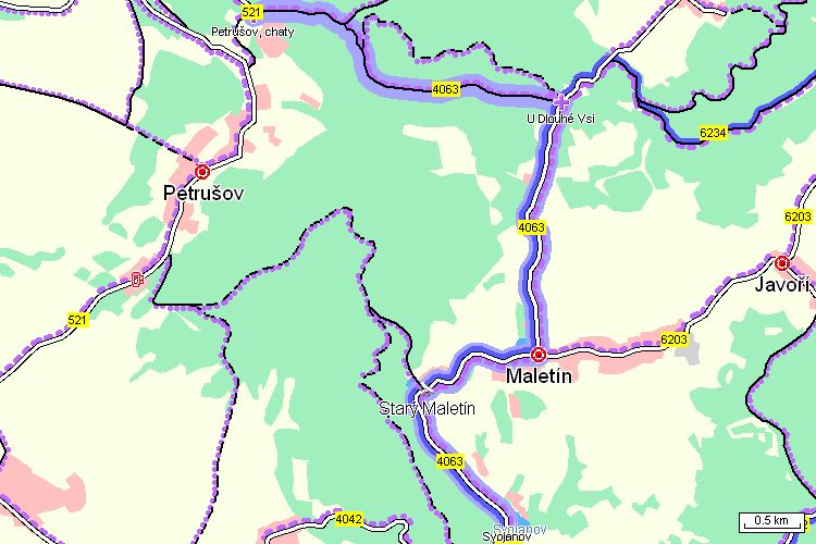 Mapa cyklotrasy