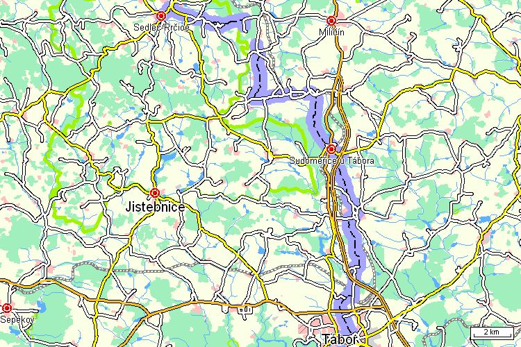 Mapa cyklotrasy