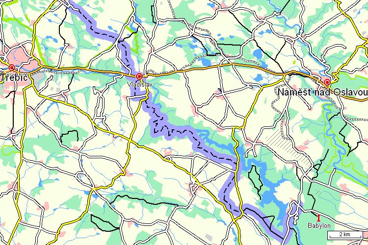 Mapa cyklotrasy Mapa cyklotrasy