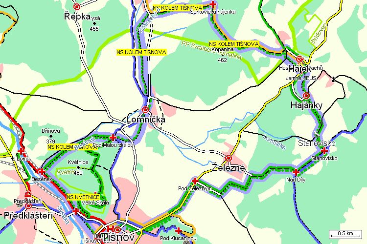 Mapa turistické trasy Mapa turistické trasy