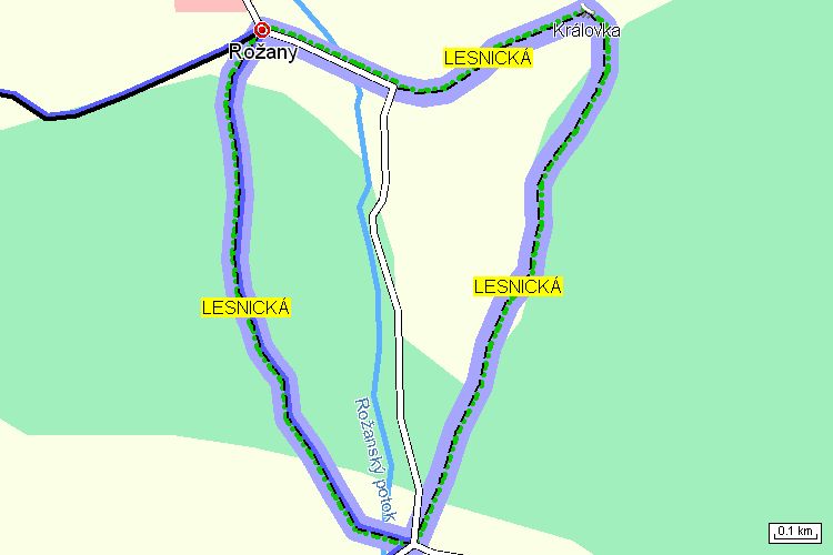 Mapa turistické trasy Mapa turistické trasy