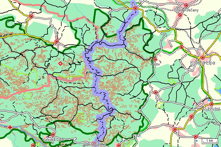 Mapa turistické trasy Mapa turistické trasy