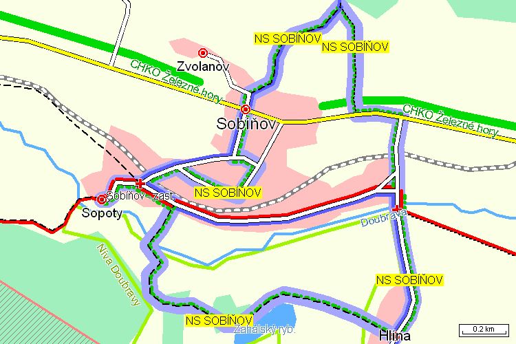 Mapa turistické trasy Mapa turistické trasy