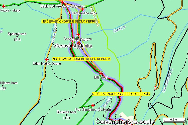 Mapa turistické trasy Mapa turistické trasy