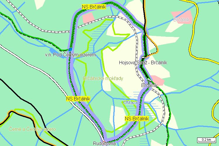 Mapa turistické trasy