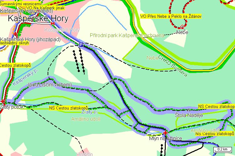 Mapa turistické trasy Mapa turistické trasy