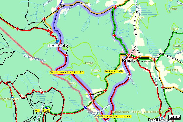 Mapa turistické trasy Mapa turistické trasy