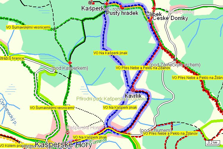 Mapa turistické trasy Mapa turistické trasy