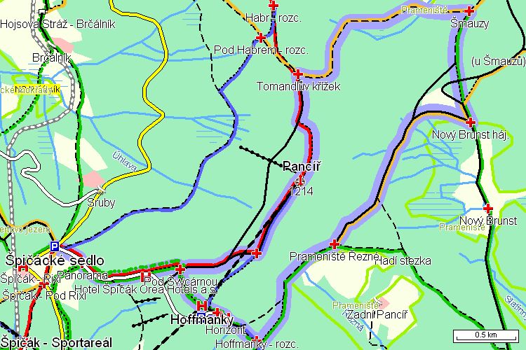 Mapa turistické trasy Mapa turistické trasy