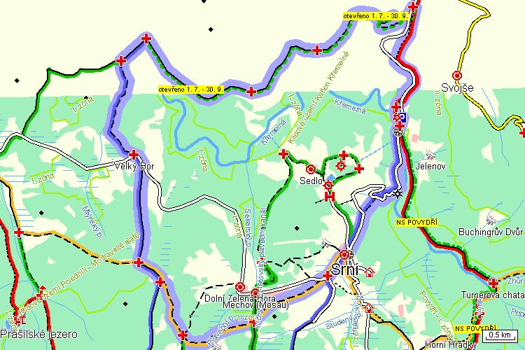 Mapa turistické trasy Mapa turistické trasy