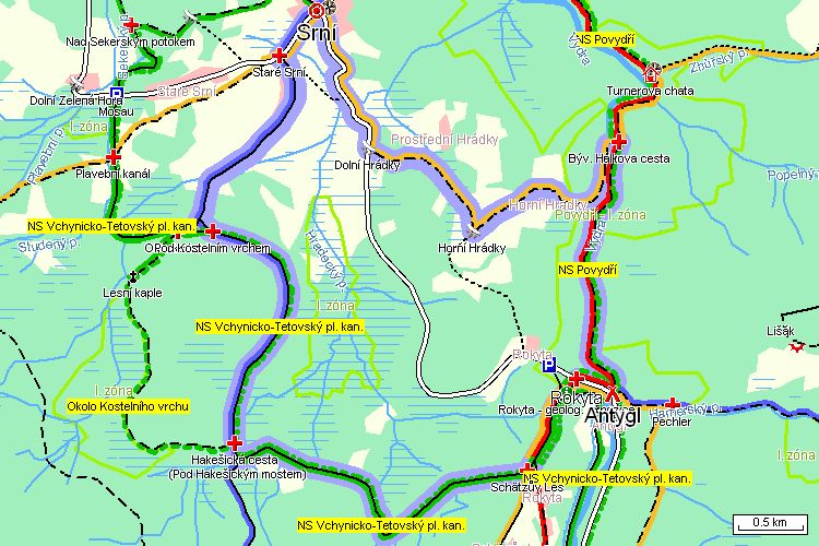 Mapa turistické trasy Mapa turistické trasy
