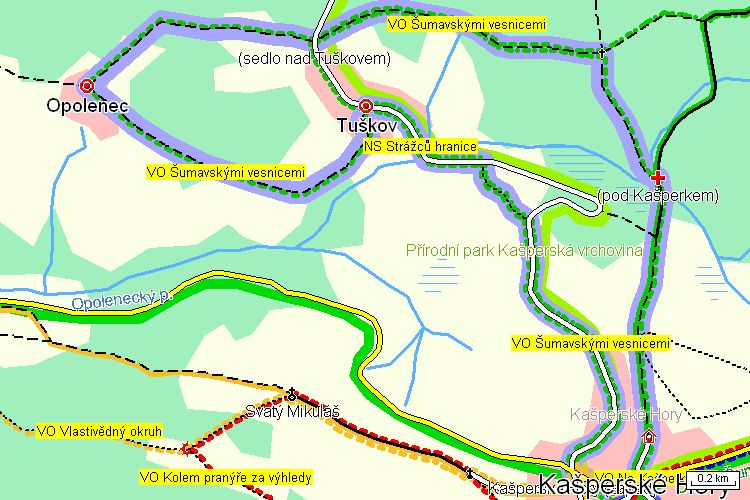 Mapa turistické trasy Mapa turistické trasy