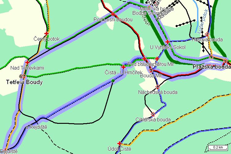 Mapa turistické trasy Mapa turistické trasy